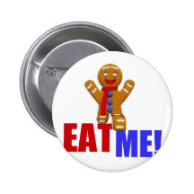 MANGEZ-MOI ! Bonhomme en pain d'épice - couleurs o Pin's