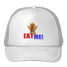 MANGEZ-MOI ! Bonhomme en pain d'épice - couleurs o Casquettes