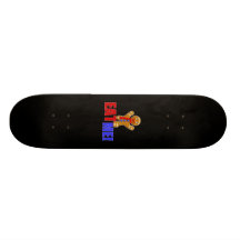 MANGEZ-MOI ! Bonhomme en pain d'épice - couleurs o Skateboards Personnalisés