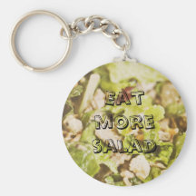 Mangez plus de keychain de salade porte-clefs