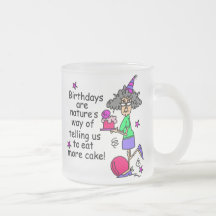Mangez plus d'humour d'anniversaire de gâteau mugs à café