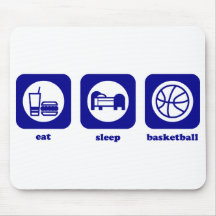 Mangez. Sommeil. Basket-ball. Mousepad Tapis De Souris