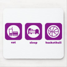 Mangez. Sommeil. Basket-ball. Mousepad Tapis De Souris