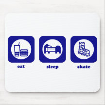 Mangez. Sommeil. Patin. Mousepad Tapis De Souris