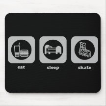 Mangez. Sommeil. Patin. Mousepad Tapis De Souris