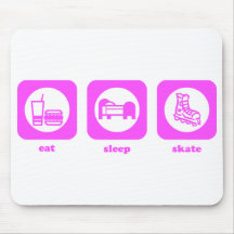 Mangez. Sommeil. Patin. Mousepad Tapis De Souris