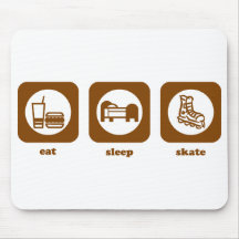 Mangez. Sommeil. Patin. Mousepad Tapis De Souris