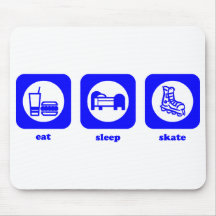 Mangez. Sommeil. Patin. Mousepad Tapis De Souris