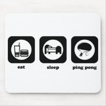 Mangez. Sommeil. Ping-pong. Mousepad Tapis De Souris