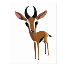 Mangue la gazelle carte postale
