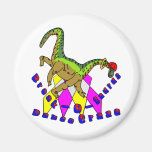Manie de danse de Coupure-o-Saurus Magnets Pour Réfrigérateur