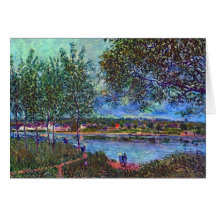 Manière du vieux ferry par Alfred Sisley Carte