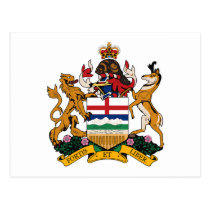 Manteau d'Alberta de carte postale de bras cartes postales