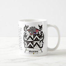 Manteau de famille de Reese de tasse de bras