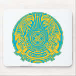 Manteau de Kazakhstan des bras Mousepad Tapis De Souris