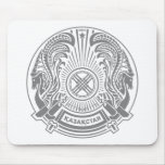 Manteau de Kazakhstan des bras Mousepad Tapis De Souris