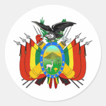 Manteau de la Bolivie des bras BO Autocollants