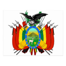 Manteau de la Bolivie des bras BO Carte Postale