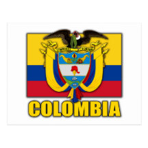 Manteau de la Colombie des bras Cartes Postales