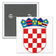 Manteau de la Croatie des bras heure Hrvatska Pin's