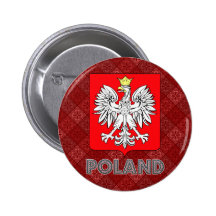 Manteau de la Pologne des bras Badges Avec Agrafe
