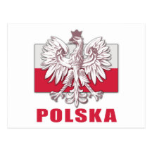 Manteau de la Pologne Polska des bras Carte Postale