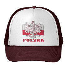Manteau de la Pologne Polska des bras Casquette