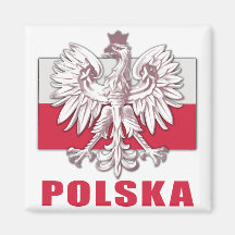 Manteau de la Pologne Polska des bras Aimant Pour Réfrigérateur