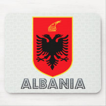 Manteau de l'Albanie des bras Tapis De Souris