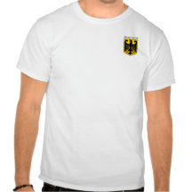 Manteau de l'Allemagne des bras T-shirts
