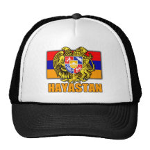 Manteau de l'Arménie Hayastan des bras Casquettes