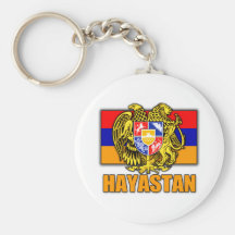 Manteau de l'Arménie Hayastan des bras Porte-clef