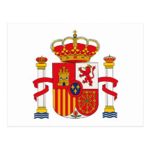 Manteau de l'Espagne de carte postale de bras