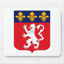 Manteau de Lyonnais des bras Mousepad Tapis De Souris