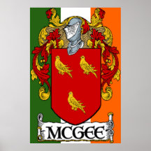 Manteau de McGee de copie irlandaise de drapeau de Poster