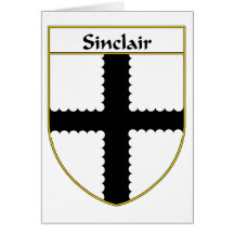 Manteau de Sinclair des bras/de crête de famille Cartes De Vœux