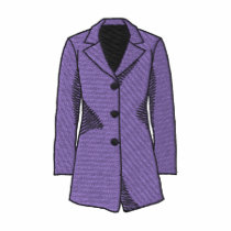 Manteau de soirée polos brodés
