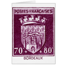 Manteau des bras, Bordeaux France Cartes De Vœux