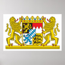 Manteau des bras du symbole officiel de l'Allemagn Affiche