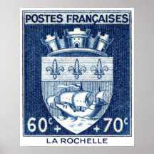 Manteau des bras, La Rochelle France Affiche