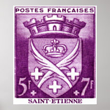 Manteau des bras, Saint-Étienne France Affiches