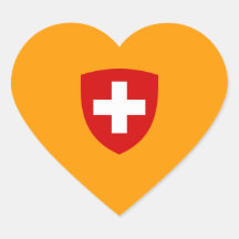 Manteau des bras suisse - souvenir de la Suisse Autocollants