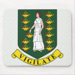 Manteau des Îles Vierges britanniques de détail de Tapis De Souris