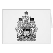 Manteau du Canada des bras - crête du Canada cartes