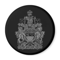 Manteau du Canada des bras - crête du Canada magnets