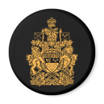 Manteau du Canada des bras - crête du Canada magnets