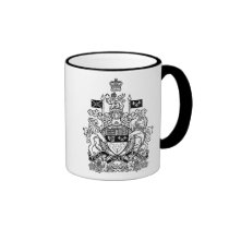 Manteau du Canada des bras - crête du Canada tasses