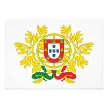 Manteau du Portugal des bras Cartons D'invitation