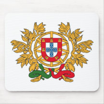Manteau du Portugal des bras Mousepad Tapis De Souris