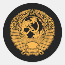 Manteau d'Union Soviétique de Russe vintage de gui Adhésifs Ronds